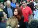 La Presidenta recorrió las zonas afectadas en La Plata y mantuvo una reunión con Scioli
