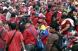 Caracas se tiñó de rojo para abrazar a Chávez