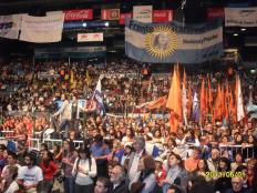 Acto del Día del Trabajador en el Luna Park