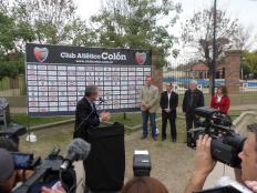 Recorrida por el estadio de Colón